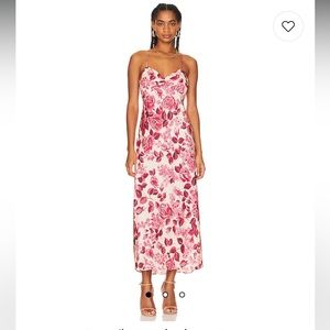 Favorite Daughter Pink Floral Maxi Dress
